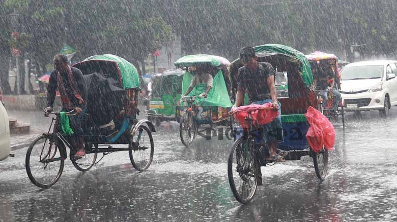 চার বিভাগে ৪৮ ঘণ্টায় ভারি বৃষ্টির সতর্কতা